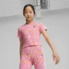 Puma AOP Baby Tee Pembe Kadın T-Shirt & Polo