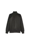 Puma T7 RECLAIM SUEDE Track Jacket Siyah Erkek Fermuarlı Sweatshirt