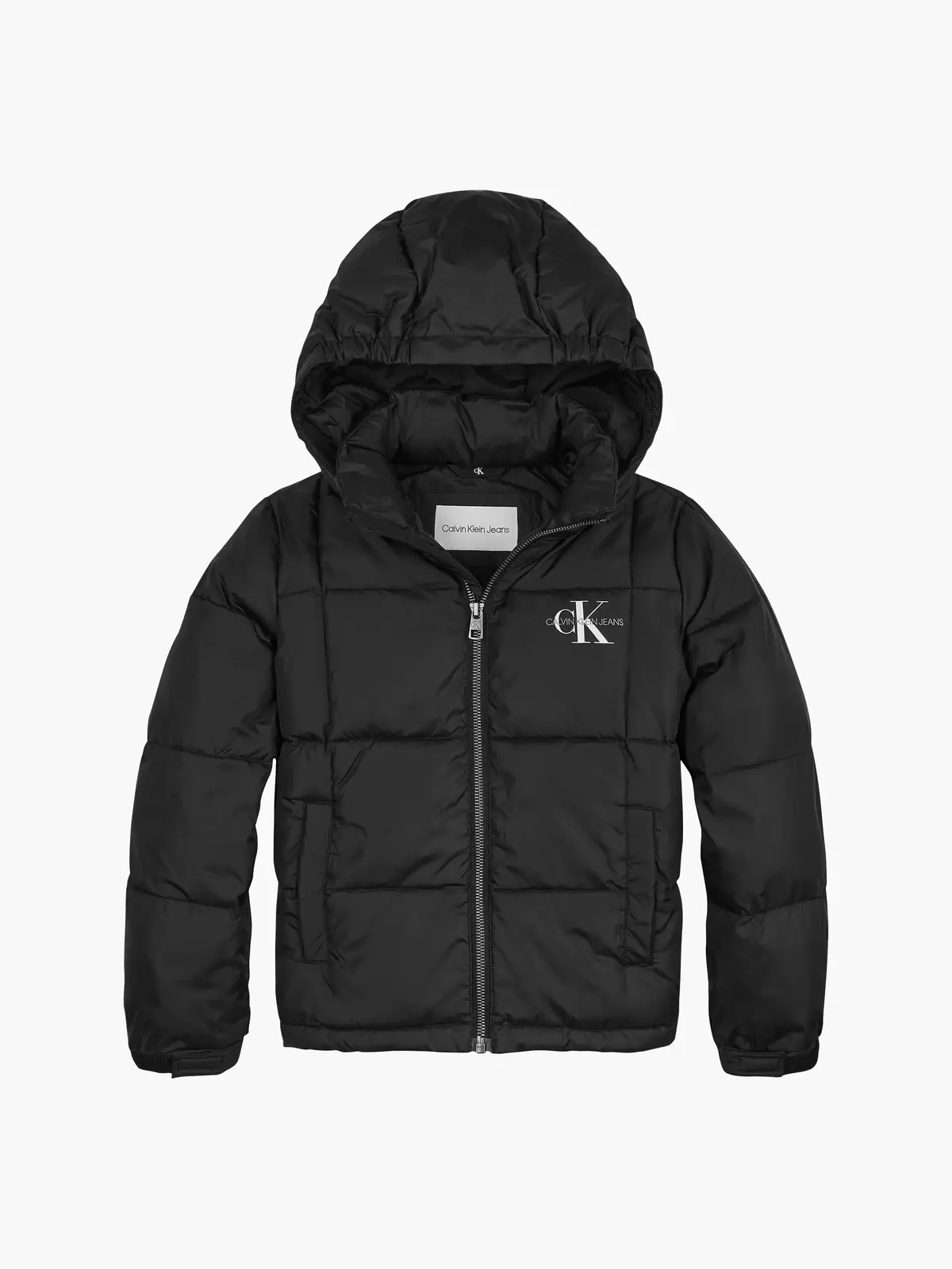 Calvin Klein SHORT QUILTED PUFFER Kadın Siyah Şişme Mont