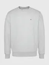 Tommy Hilfiger  TJM REGULAR FLEECE C Erkek Gri Sweatshirt