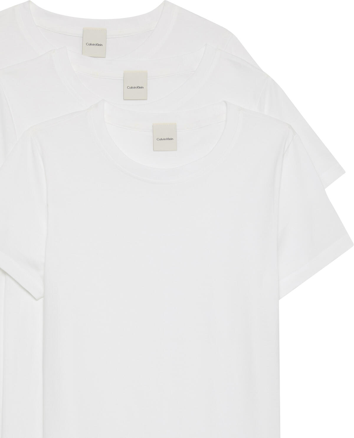 Calvin Klein COTTON TEE 3PK Beyaz Kadın T-Shirt Calvin Klein COTTON TEE 3PK Beyaz Kadın T-Shirt