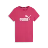 Puma Ess Logo Tee Pembe Kadın T-Shirt & Polo
