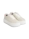 Calvin Klein BOLD FLATF LOW LACEU Krem Kadın Günlük Spor Ayakkabı