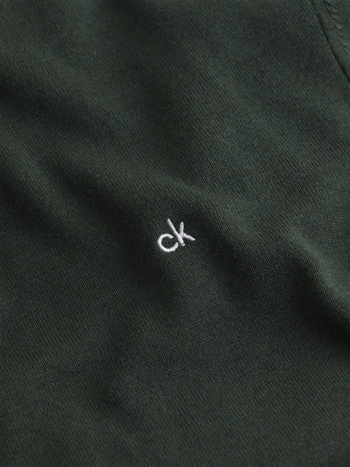 Calvin Klein COTTON SILK BLEND CN Erkek Siyah Kazak