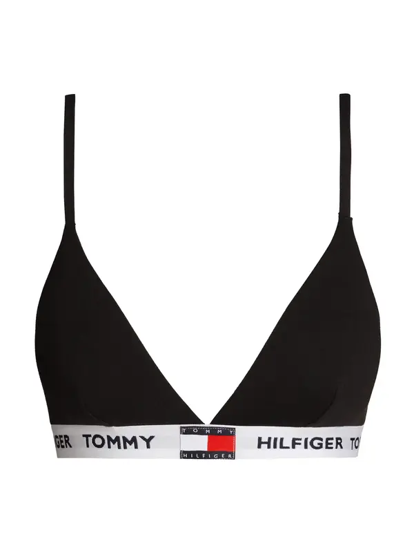 Tommy Hilfiger RP TRIANGLE Kadın Siyah Bikini Üst