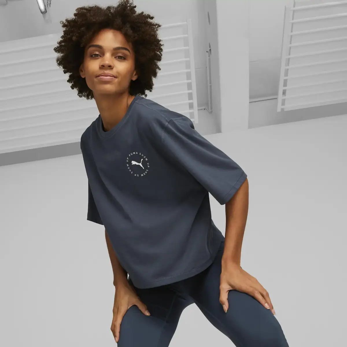 Puma Womens Graphic Tee Show Siyah Kadın T-shirt