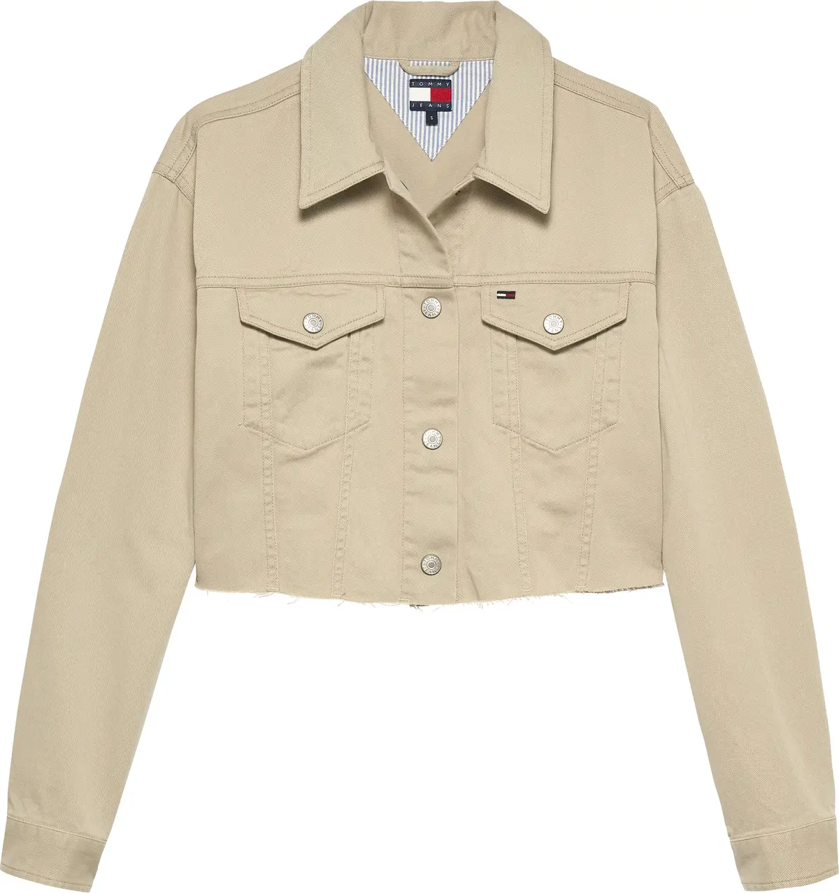 Tommy Hilfiger TJW FLAG TRUCKER JAC, RBV Bej Kadın Kot Ceket