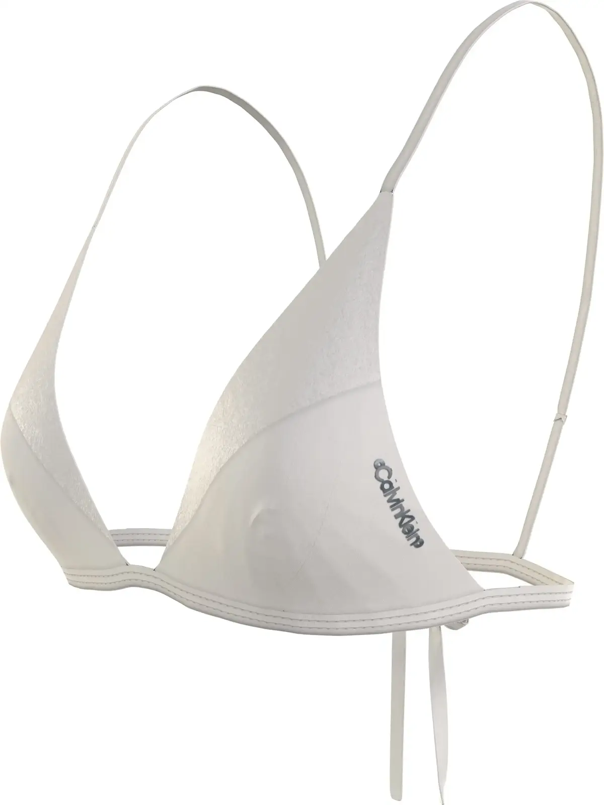 Calvin Klein TRIANGLE-RP Kadın Beyaz Bikini Üstü