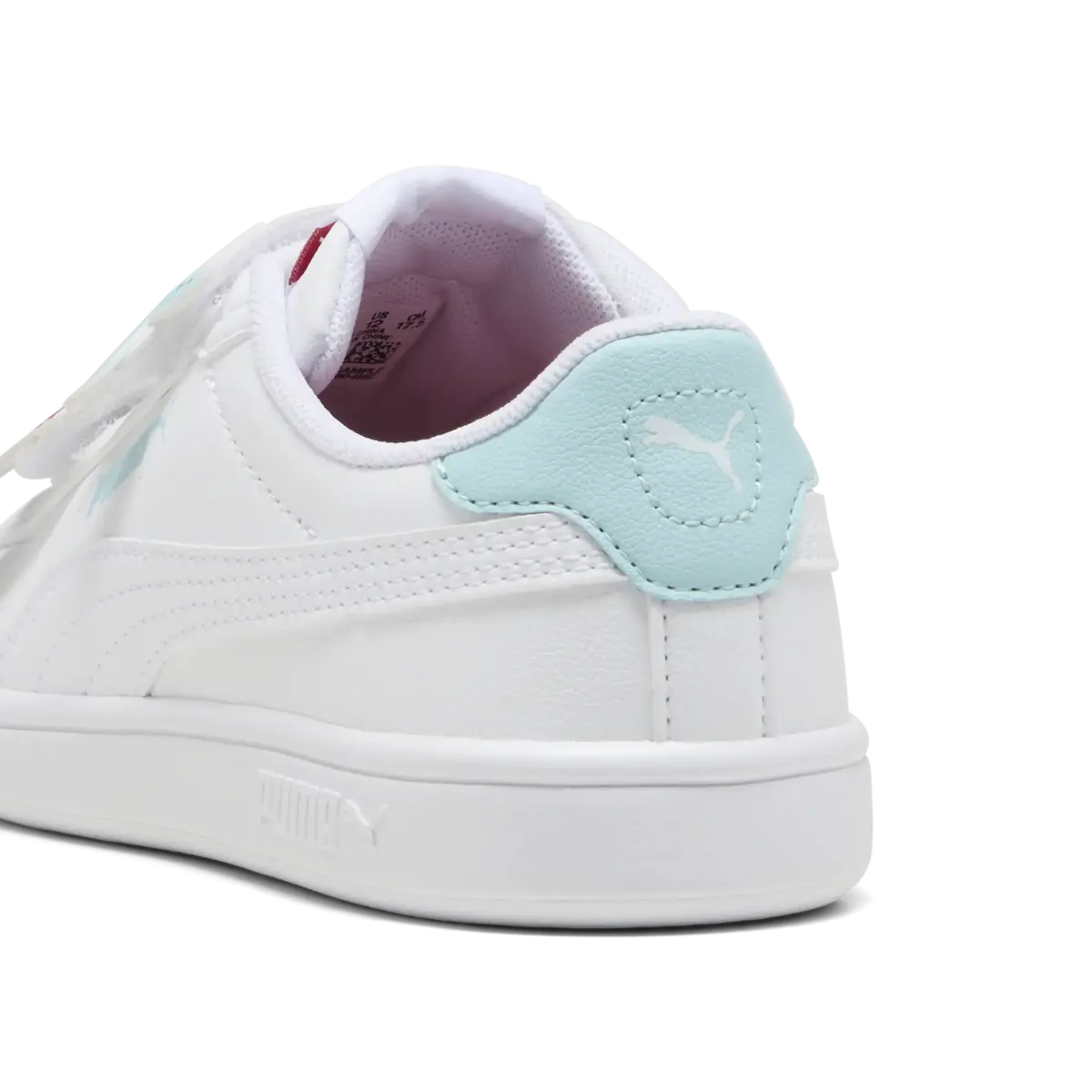 Puma Smash 3.0 Badges V PS Beyaz Kız Çocuk Spor Ayakkabı