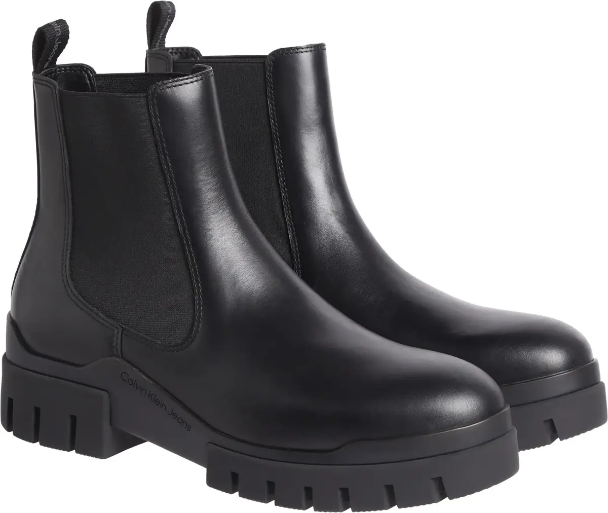 Calvin Klein TRANSP COMBAT CHELSE Erkek Siyah Bot