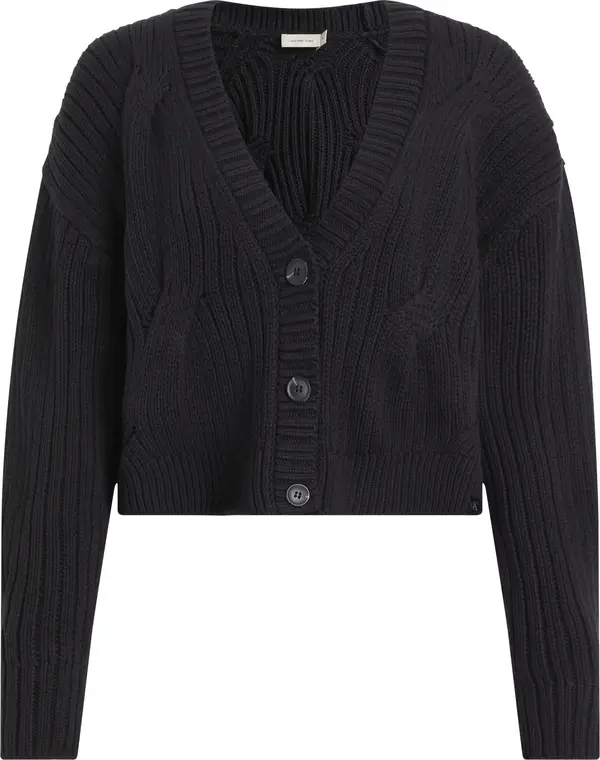 Calvin Klein FLUFFY YARN SWEATER Kadın Siyah Kazak