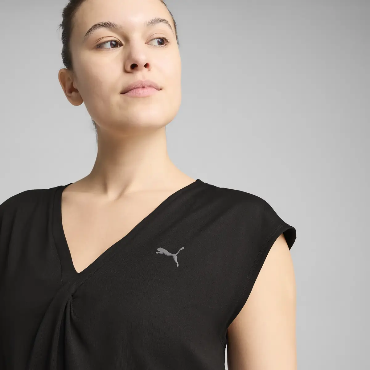 Puma MOVE CLOUDPSUN TWIST TEE Siyah Kadın T-Shirt & Polo