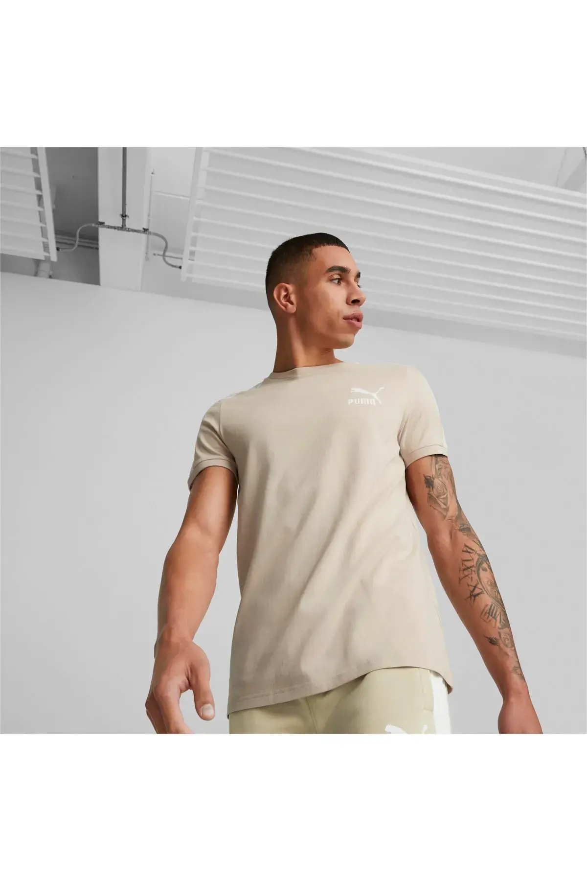 Puma T7 Iconıc Tee Granola Bej Erkek T-shirt