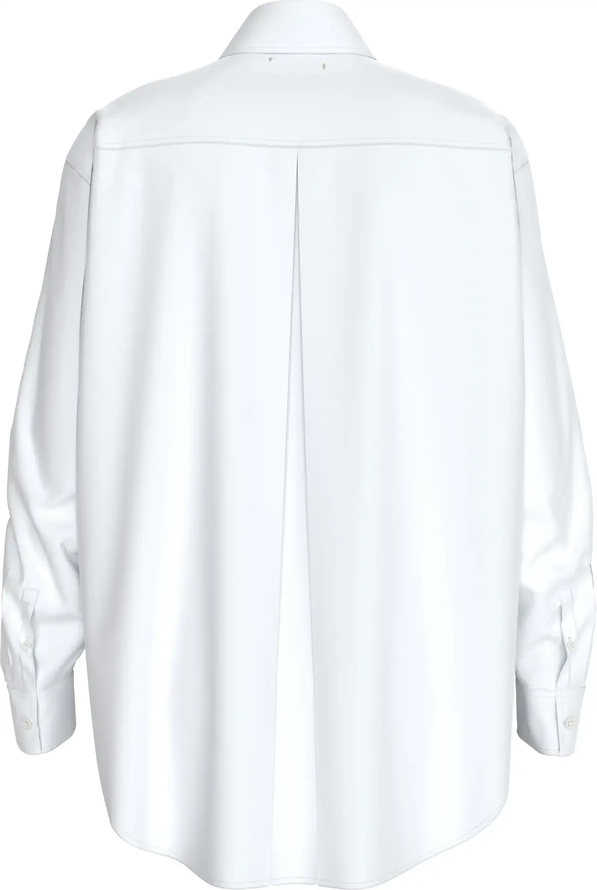 Calvin Klein WOVEN LABEL RELAXED, YAF Beyaz Kadın Gömlek