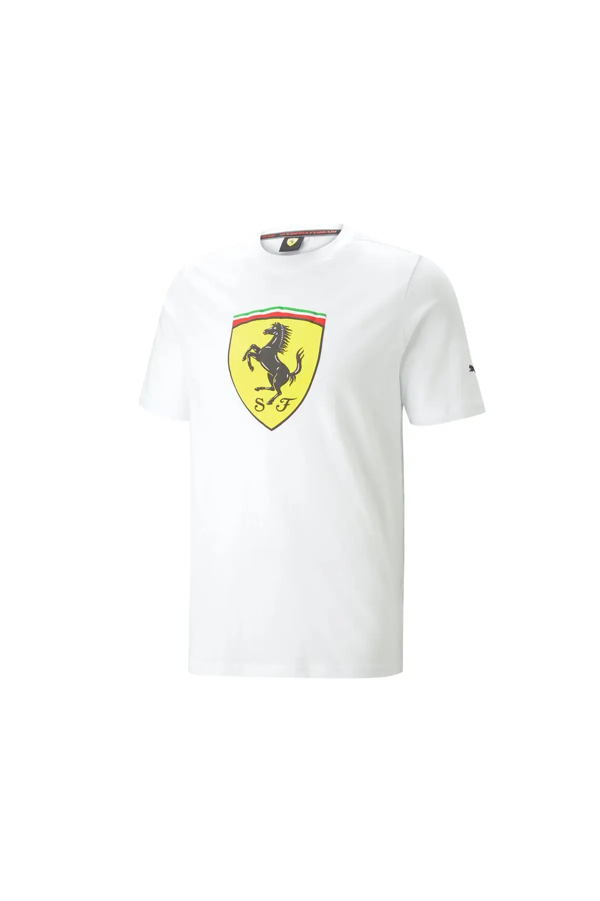 Puma Ferrari Race Big Shield Tee Beyaz Erkek T-shirt