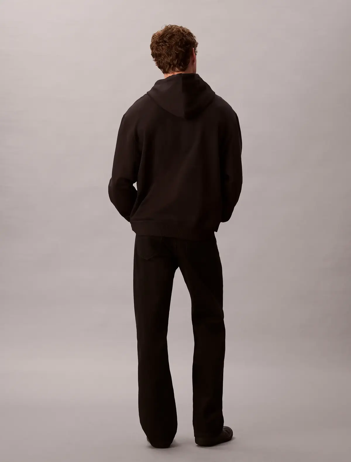 Calvin Klein LS EU 350TERRY CK Siyah Erkek Kapüşonlu Sweatshirt