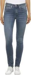 Calvin Klein CKJ 011 MID RISE SKI Kadın Mavi Kot Pantolon