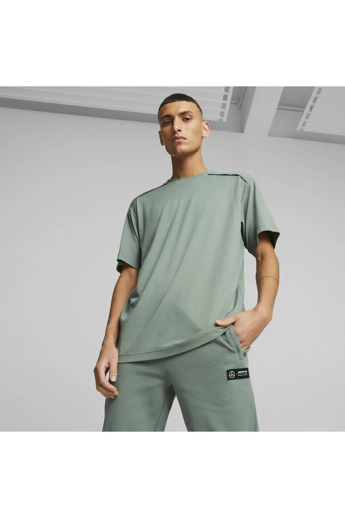 Puma MAPF1 Cloudspun Tee Yeşil Erkek T-Shirt
