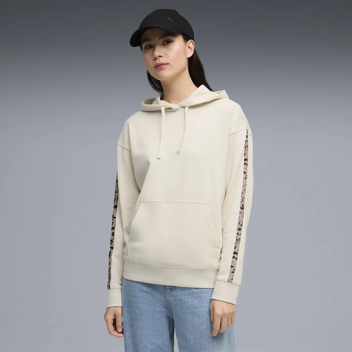 Puma ESS GRAPHIC Animal Hoodie Bej Kadın Hoodie