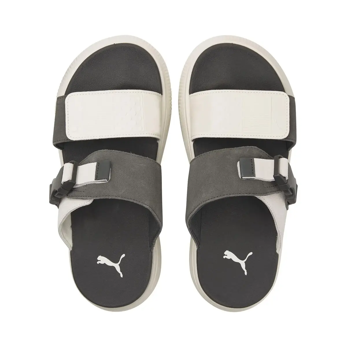 Puma Suede Mayu Sandal Wns Siyah-Beyaz Kadın Sandalet
