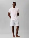 Calvin Klein SS POPLIN SHORT SET Mavi Erkek Pijama Takımı
