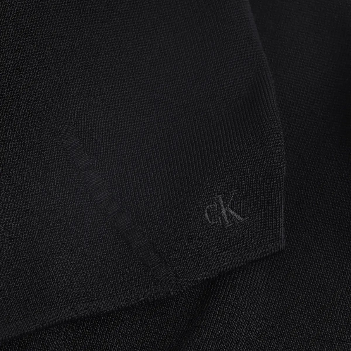 Calvin Klein RAYON SWEATER BRALET, BEH Siyah Kadın T-Shirt & Polo