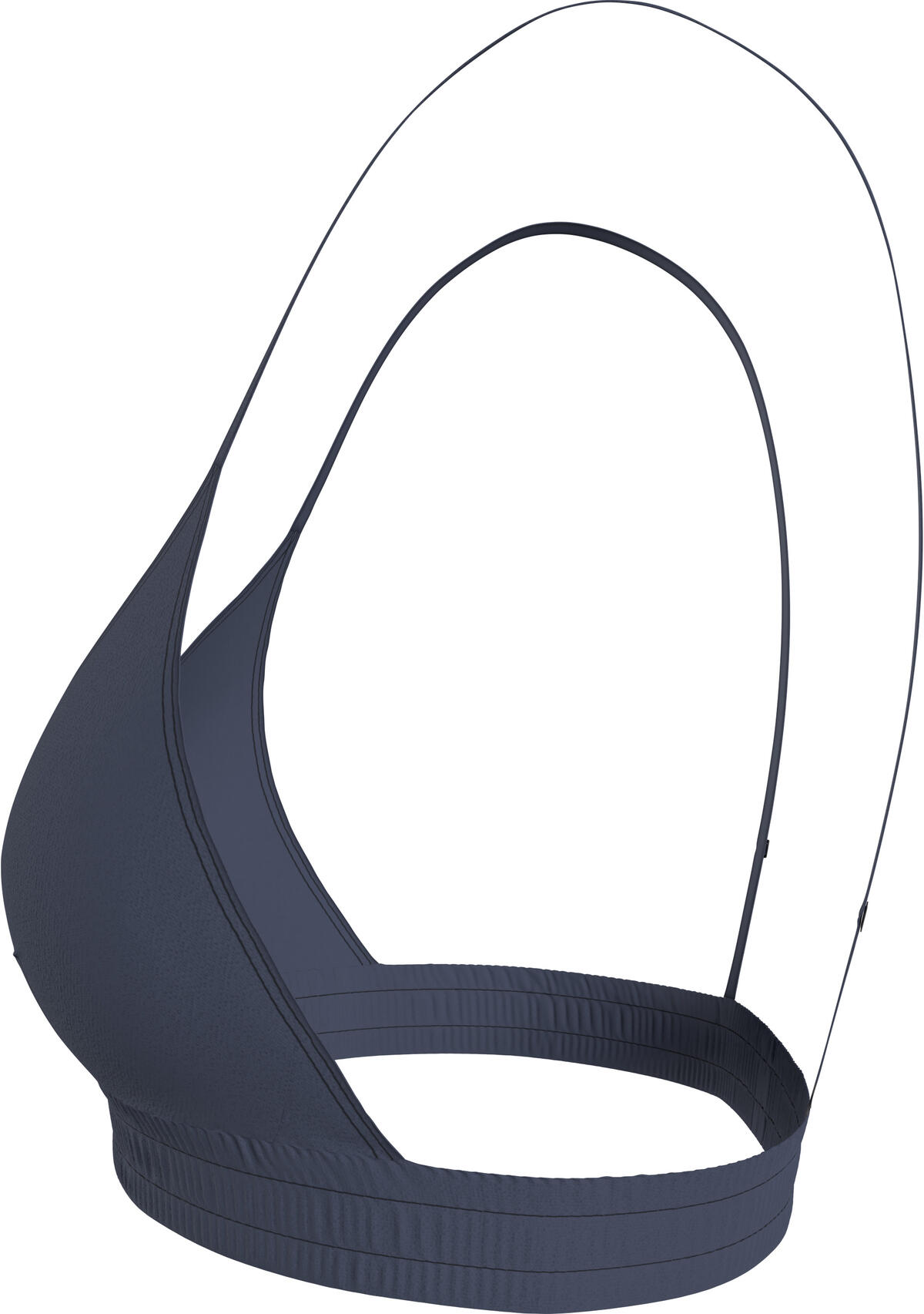 Calvin Klein FIXED TRIANGLE-RP Kadın Mavi Bikini Üstü