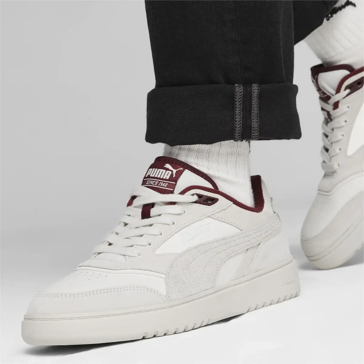 Puma Doublecourt PRM Kırık Beyaz Unisex Günlük Spor Ayakkabı