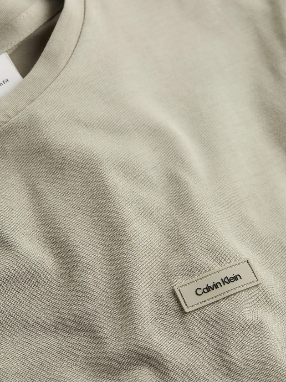 Calvin Klein STRETCH SLIM FIT T-S, PAH Bej Erkek T-Shirt & Polo