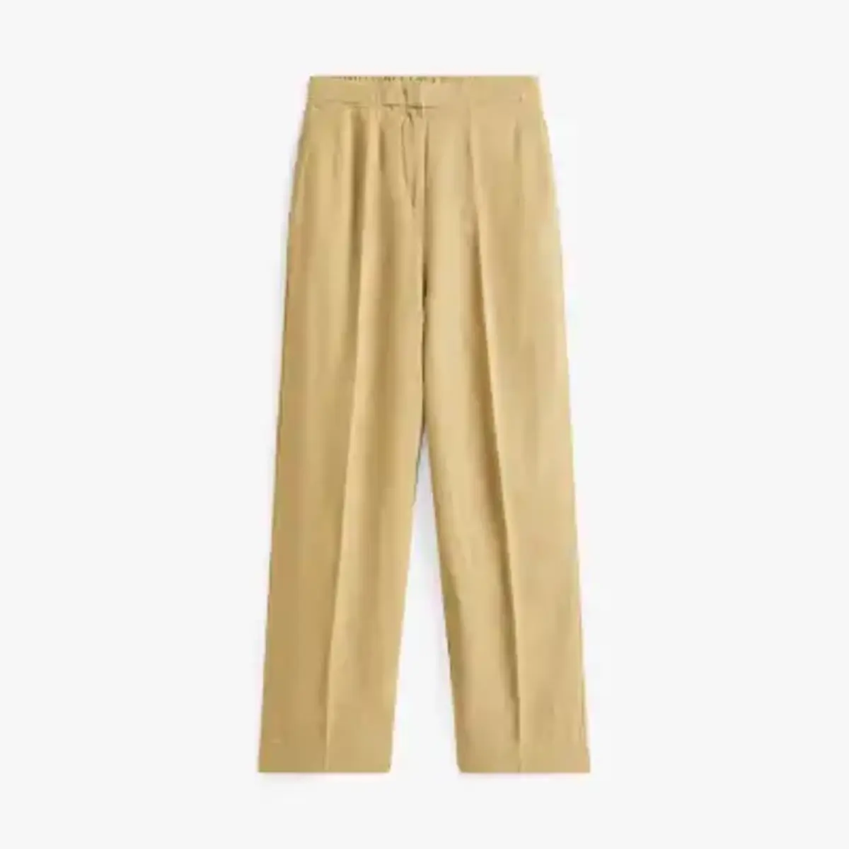 Tommy Hilfiger ESS LINEN TAILORED S, AEH Bej Kadın Pantolon