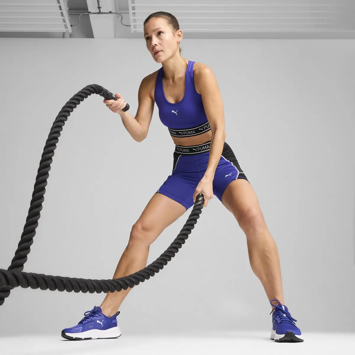 Puma 4KEEPS ELASTIC BRA - P Mor Kadın Spor Sütyeni