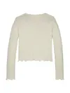 SLUB KNIT TOP LS, AEF