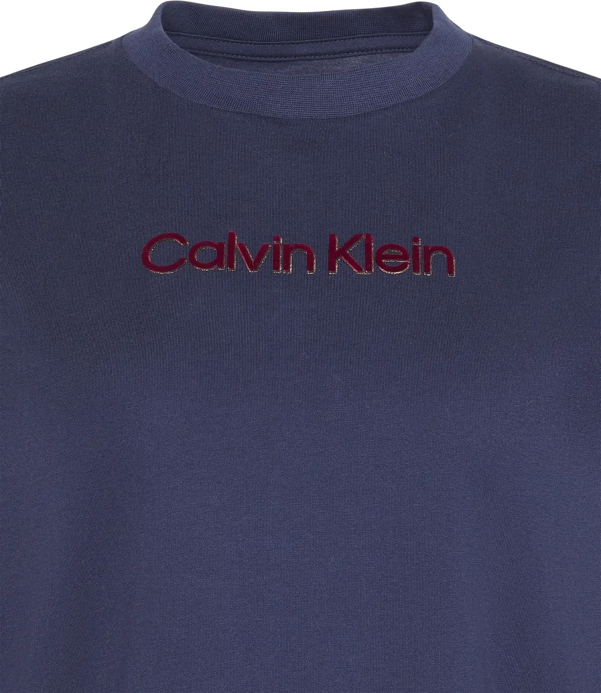 Calvin Klein SS CLASSIC FOIL CALVIN KLEIN TEE Kadın Lacivert T-Shirt