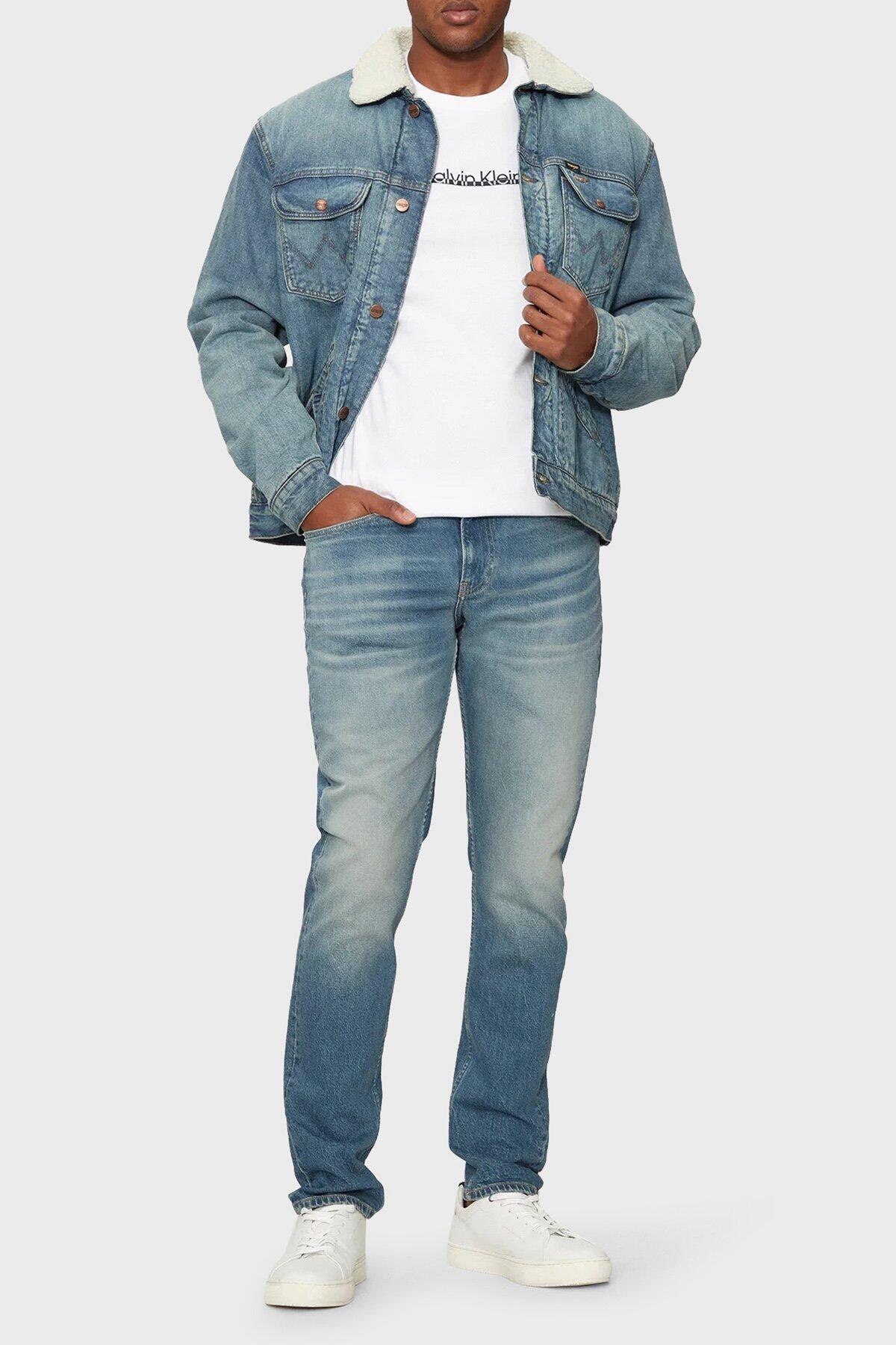 Calvin Klein SLIM, 1A4 Mavi Erkek Kot Pantolon