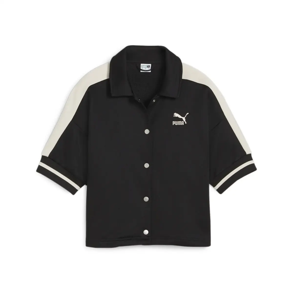 Puma T7 FOR THE FANBASE Jacket Siyah Kadın Sweatshirt