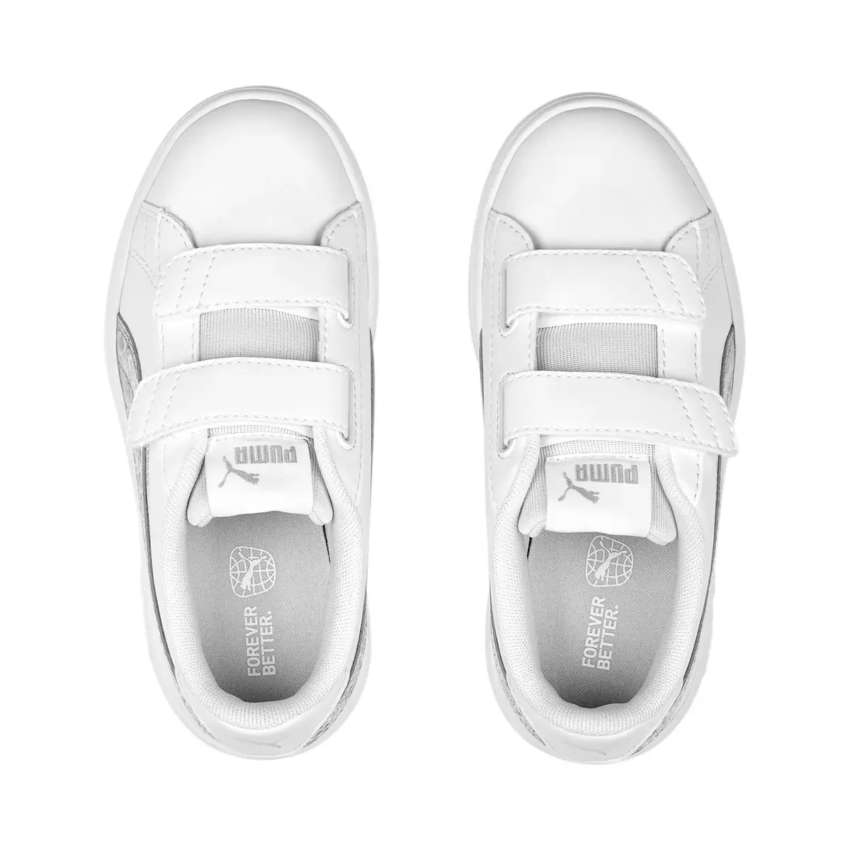 Puma Smash v2 Metallics V PS Beyaz Unisex Günlük Spor Ayakkabı