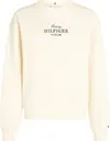 Tommy Hilfiger REG HILFIGER SWEATSH, AEF Bej Kadın Sweatshirt