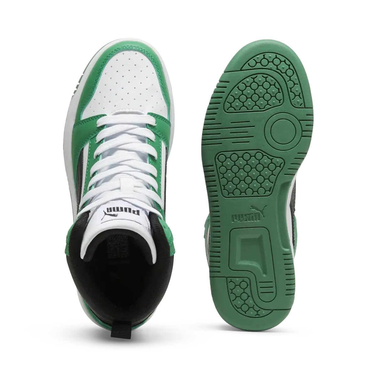 Puma Rebound V6 Mid Jr Yeşil Unisex Spor Ayakkabı