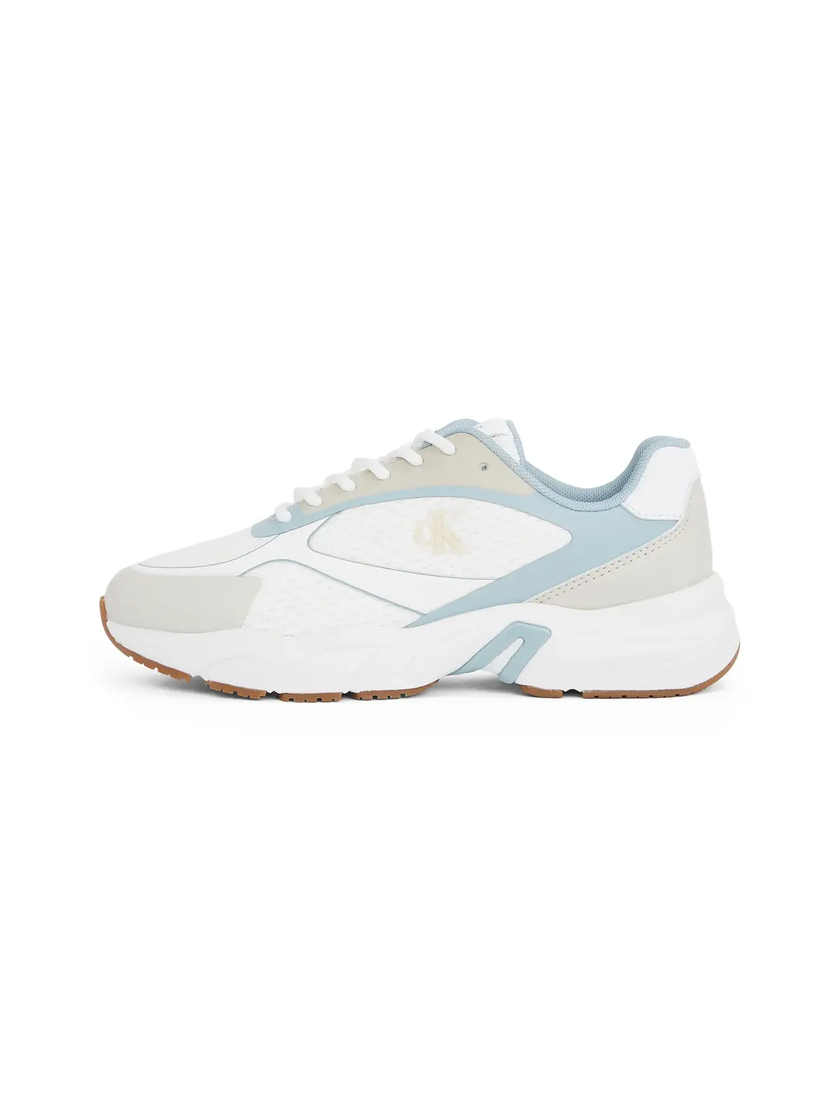 Calvin Klein RETRO TENNIS KNIT MG Beyaz-Mavi Kadın Sneaker