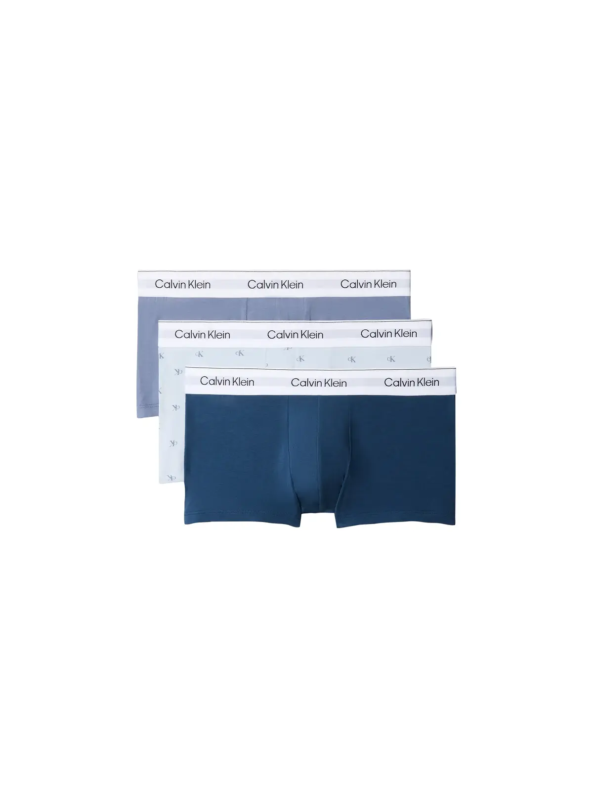 Calvin Klein LOW RISE TRUNK 3PK, X2V Mavi Erkek 3'lü Boxer
