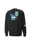Puma Brand Love Crew Tr Siyah Erkek Sweatshirt