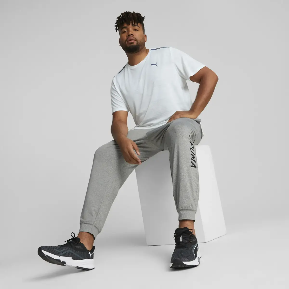Puma Traın Jacquard Ss Tee Beyaz Erkek Koşu Ve Performans T-Shirt