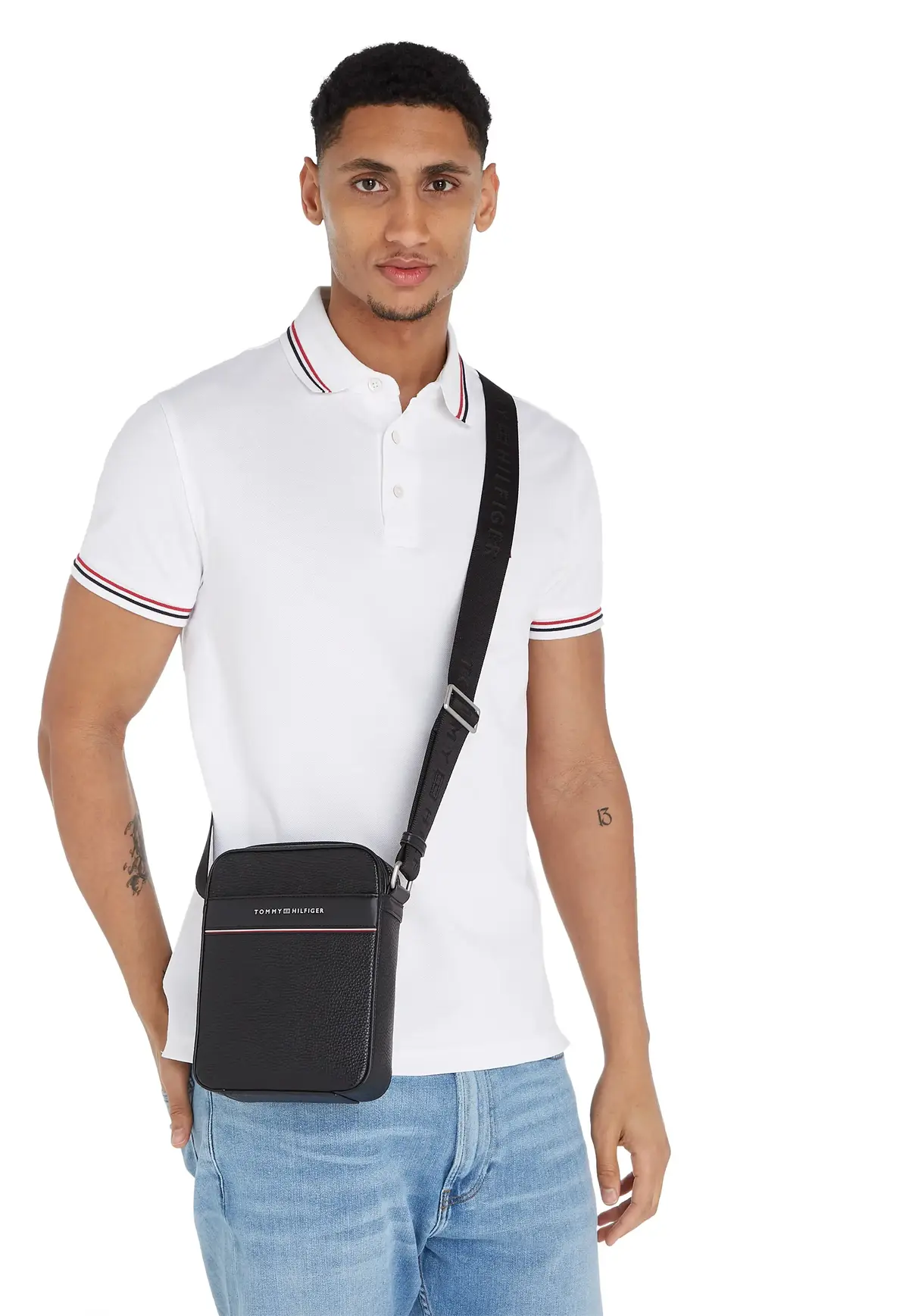 Tommy Hilfiger TH CORP MINI REPORTE, BDS Siyah Erkek Çanta