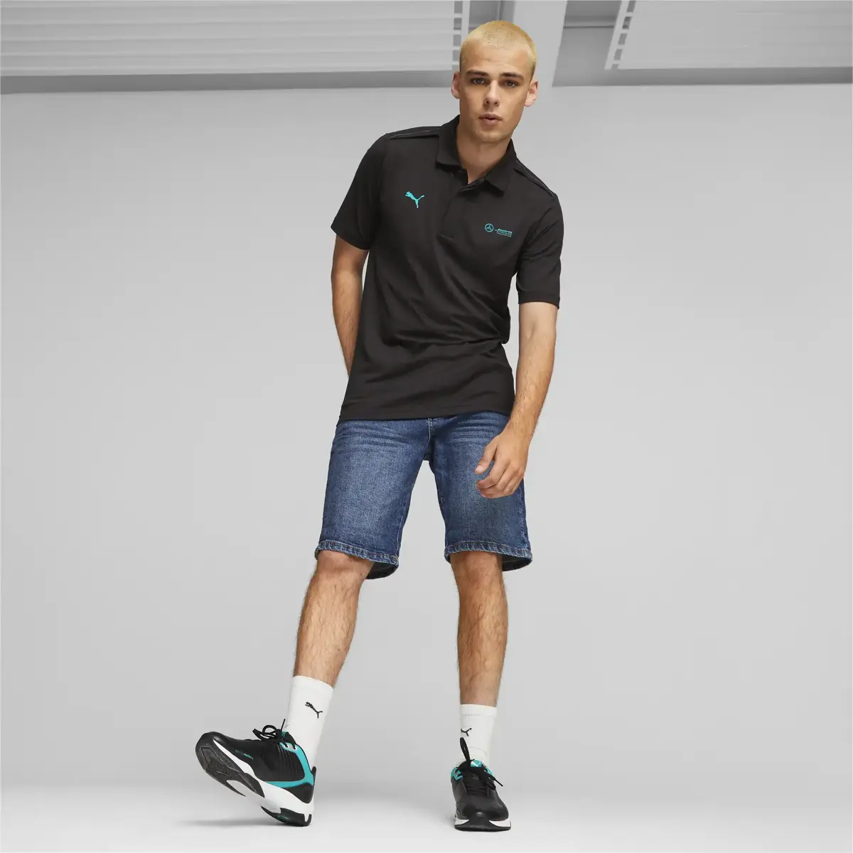 Puma Mapf1 Cloudspun Polo Puma Black Siyah Erkek T-shirt