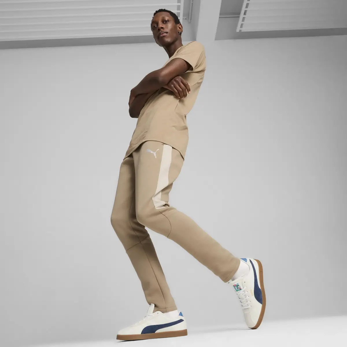 Puma EVOSTRIPE Pants Açık Kahve Erkek Eşofman Altı