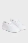 Calvin Klein CHUNKY CUPSOLE RU PATCH LTH WN Beyaz Kadın Günlük Spor Ayakkabı