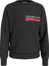 Calvin Klein HERO MINI LOGO CN SW Erkek Siyah Sweatshirt