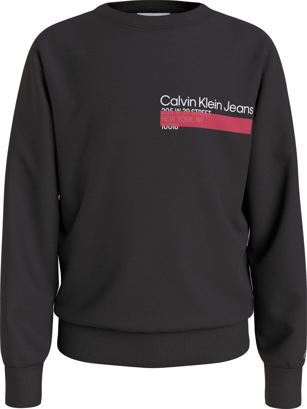 Calvin Klein HERO MINI LOGO CN SW Erkek Siyah Sweatshirt