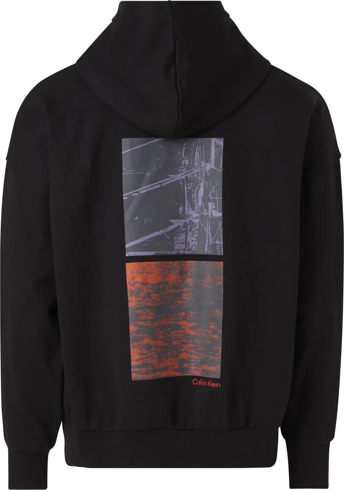 Calvin Klein PHOTO BACK PRINT MC Erkek Siyah Hoodie