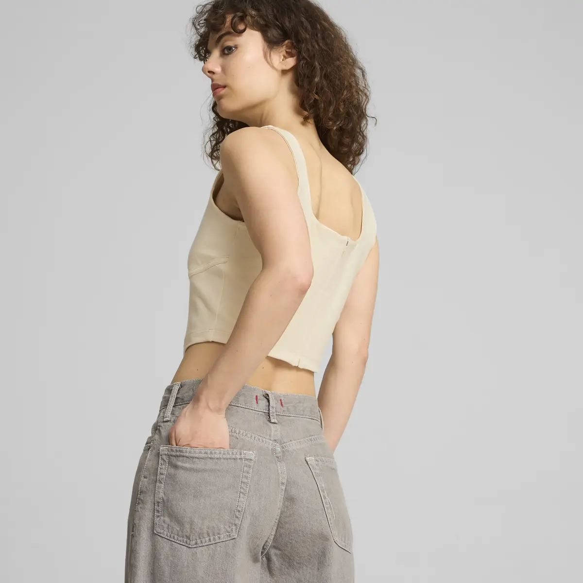 Puma DARE TO Corset Bej Kadın Korse